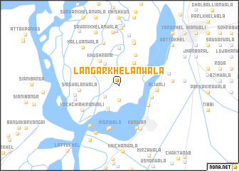 map of Langar Khelānwāla