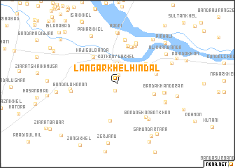 map of Langar Khel Hindāl