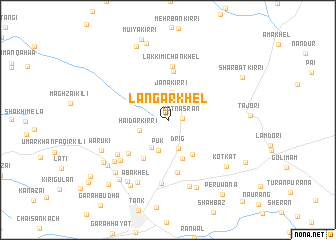 map of Langar Khel