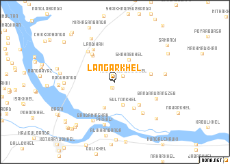 map of Langar Khel