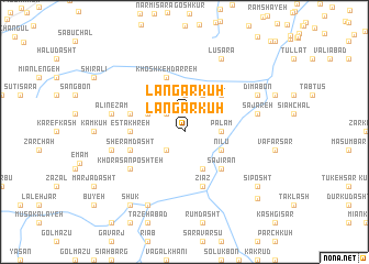 map of Langar Kūh