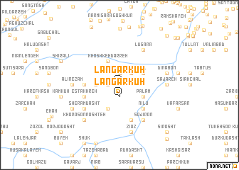 map of Langar Kūh