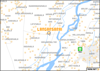 map of Langar Sarāi