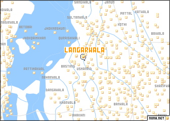 map of Langarwāla