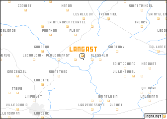 map of Langast