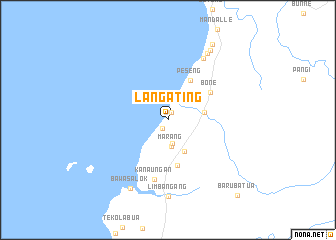 map of Langating