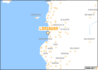 map of Langauon