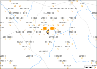 map of Langawa