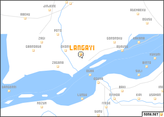 map of Langayi