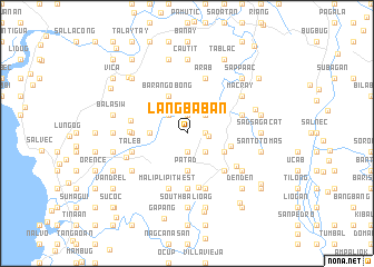 map of Langbaban