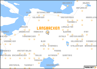 map of Långbacken