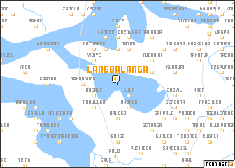 map of Langbalanga