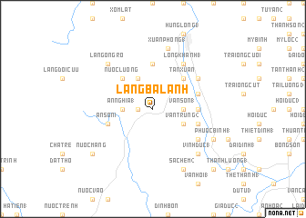 map of Lang Ba Lanh