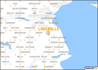 map of Langballe