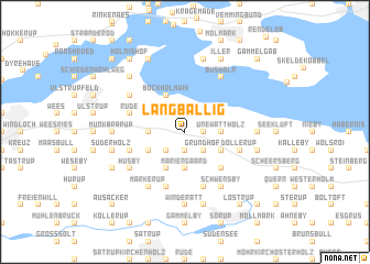 map of Langballig