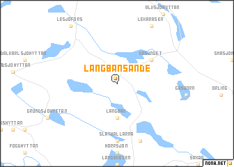 map of Långbansände