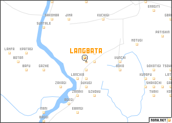 map of Langbata