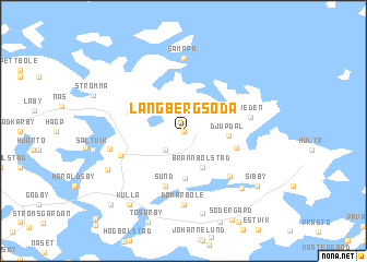 map of Långbergsöda