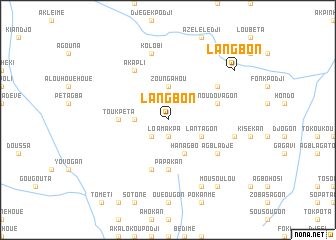 map of Langbon