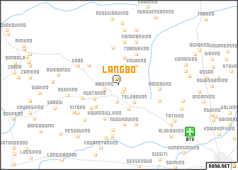 map of Langbo