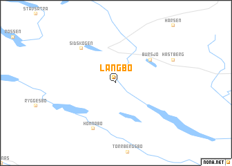 map of Långbo