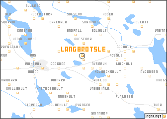 map of Långbrötsle