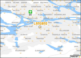 map of Långbro