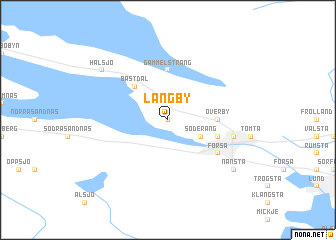 map of Långby