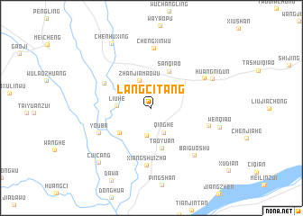 map of Langcitang