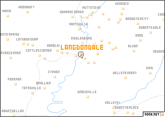 map of Langdondale