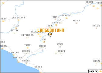 map of Langdon Town