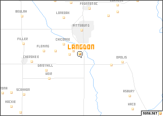 map of Langdon