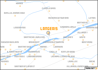 map of Langeais