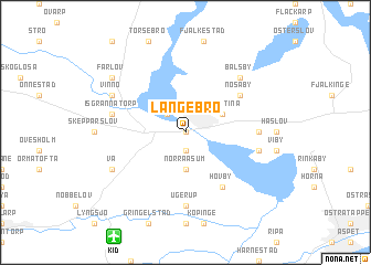 map of Långebro