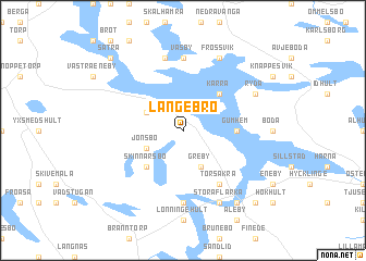 map of Långebro