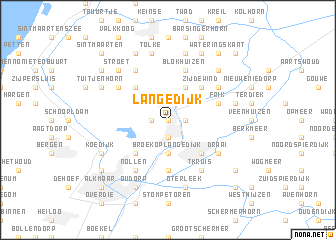 map of Langedijk