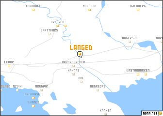 map of Långed