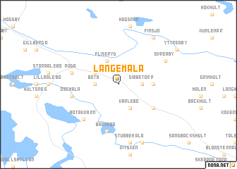 map of Långemåla