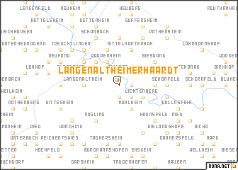 map of Langenaltheimer Haardt