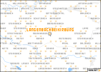 map of Langenbach bei Kirburg