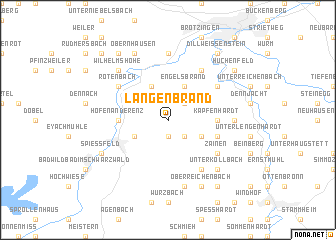 map of Langenbrand