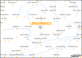 map of Langenbruck