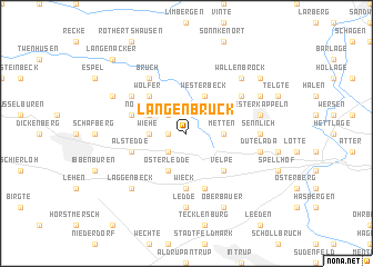 map of Langenbrück