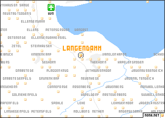 map of Langendamm