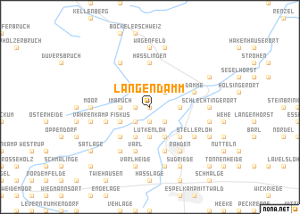 map of Langendamm