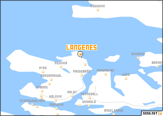 map of Langenes