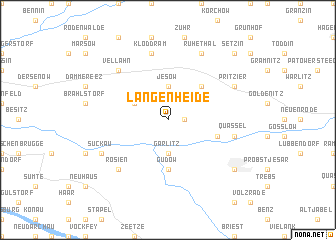 map of Langenheide