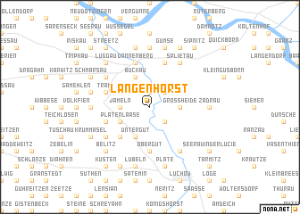 map of Langenhorst