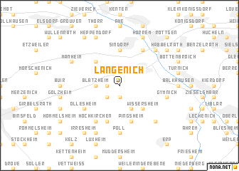 map of Langenich