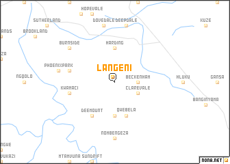 map of Langeni